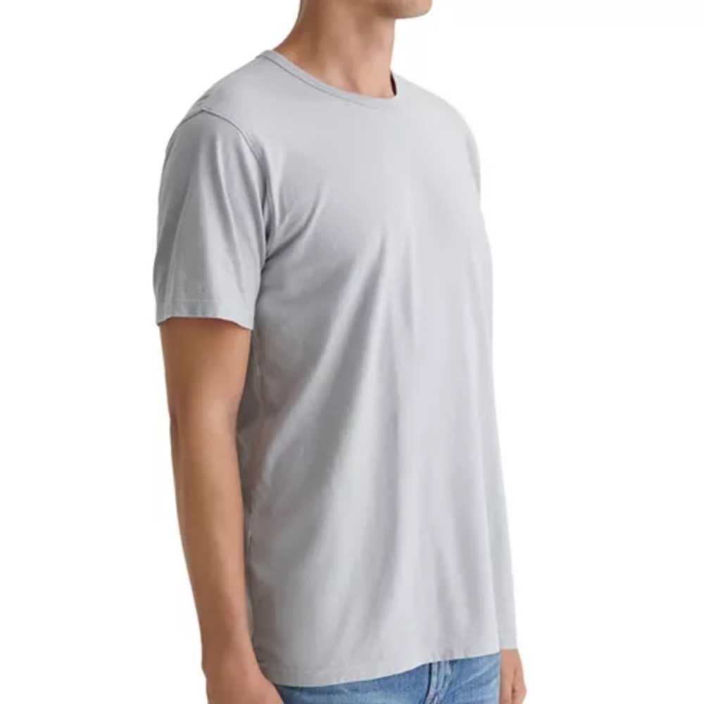 AG Adriano Goldschmied Tee White Short Sleeved Crewneck 100% Cotton